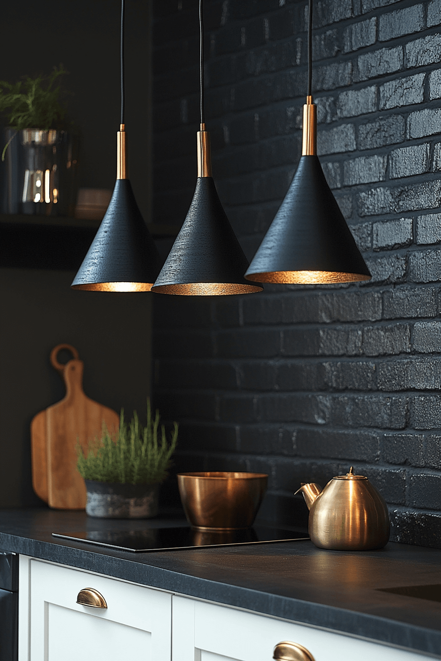 brick backsplash kitchen