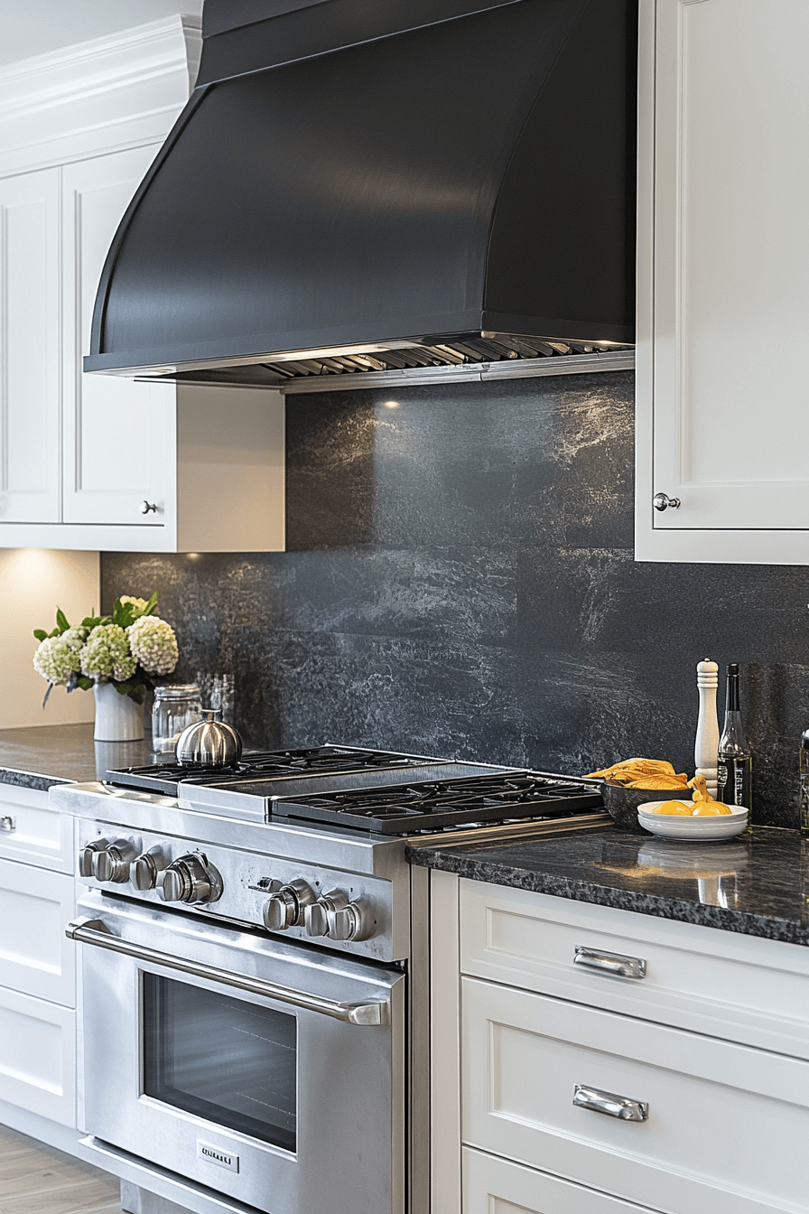 stone backsplash kitchen