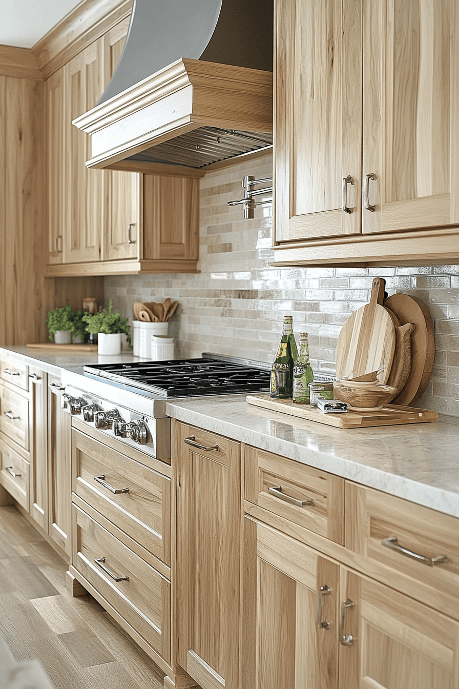 natural maple kitchen cabinets