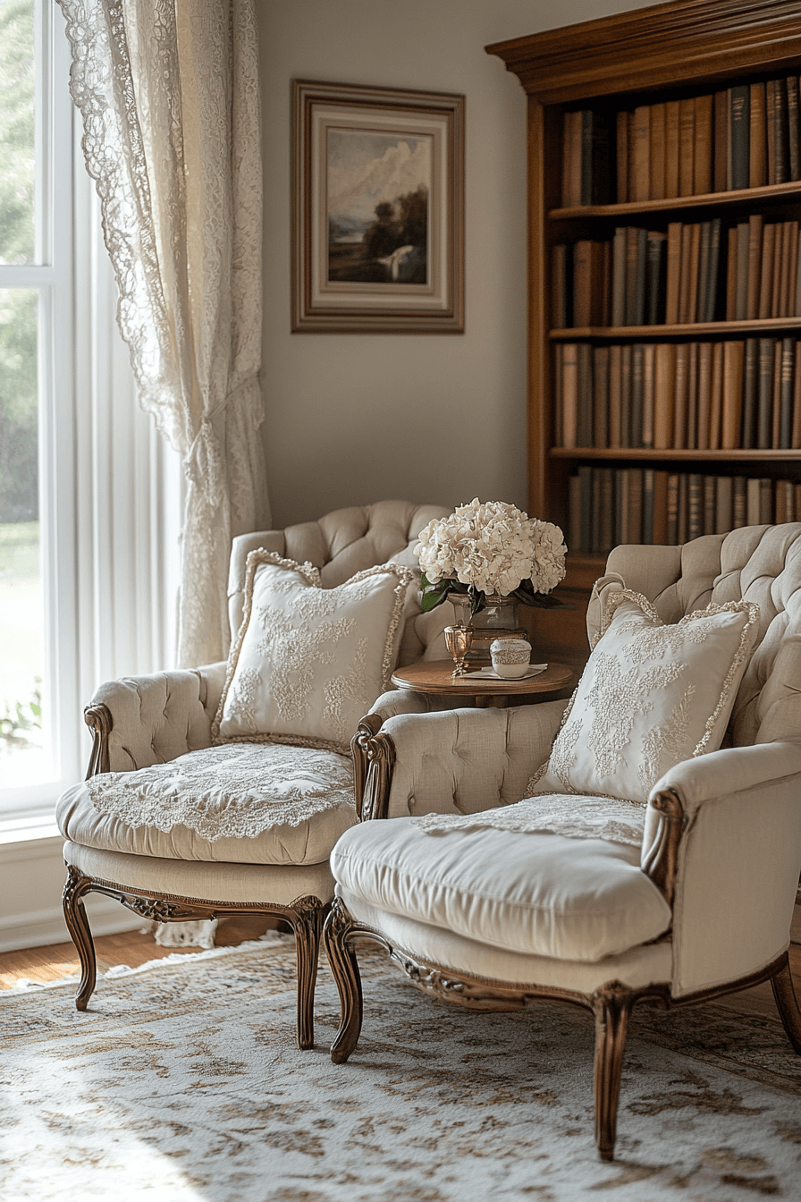 granny chic living room