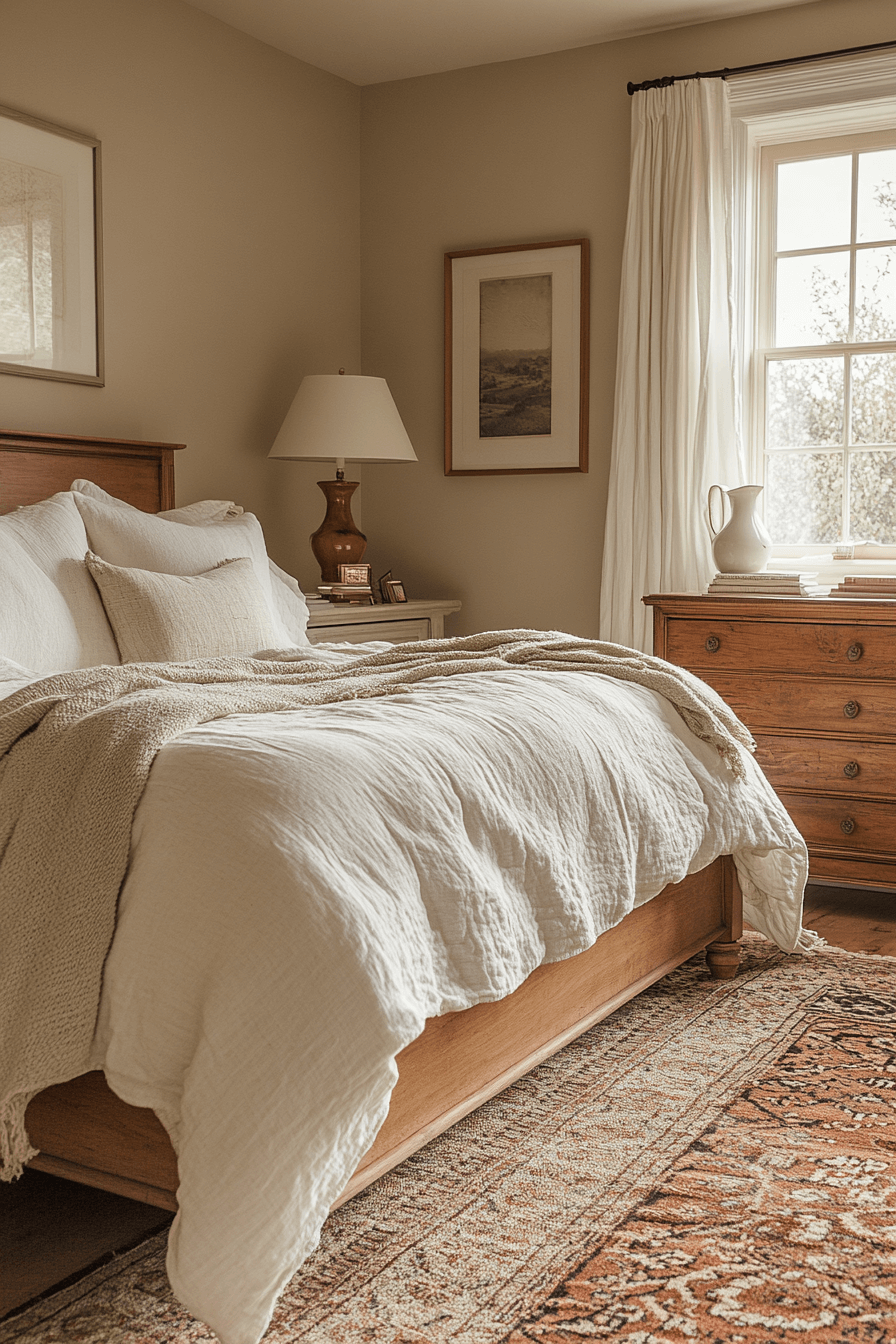 cozy vintage bedroom