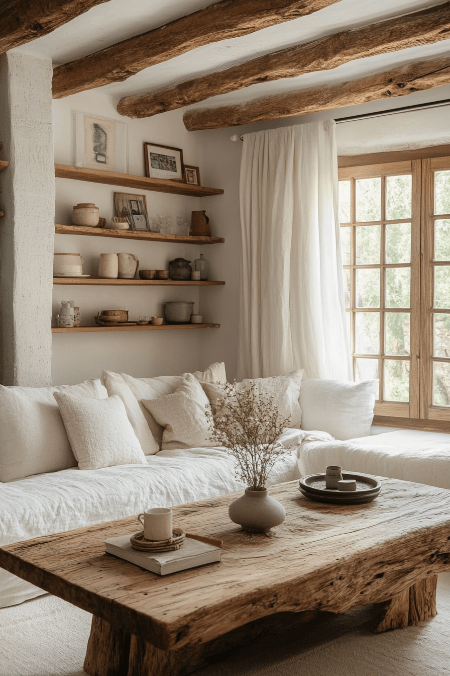 cozy vintage living room