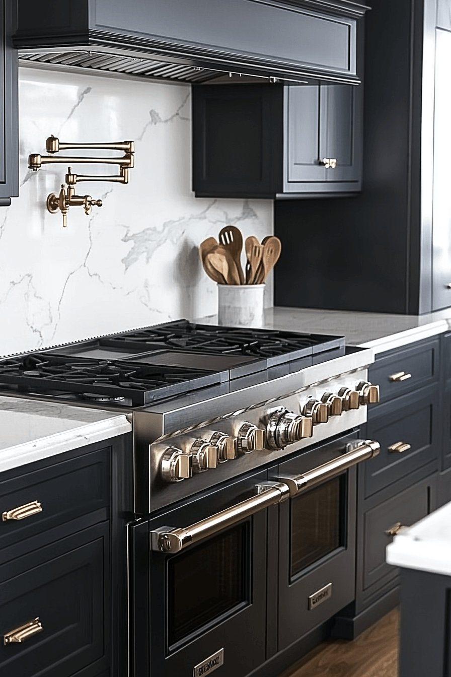 charcoal gray kitchen cabinets