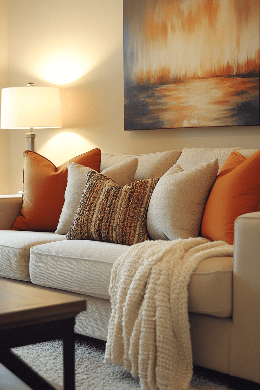beige couch living room