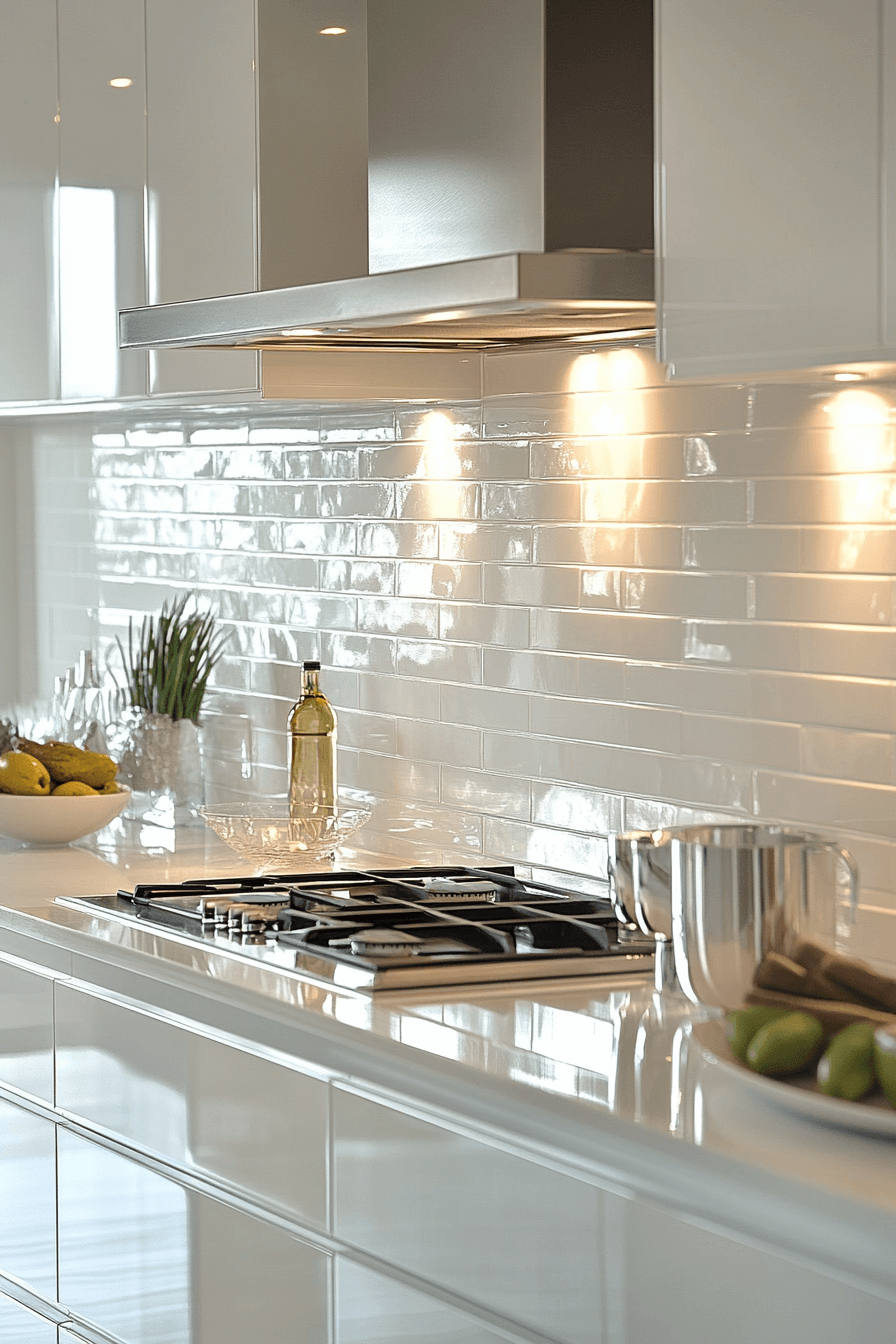 white backsplash kitchen