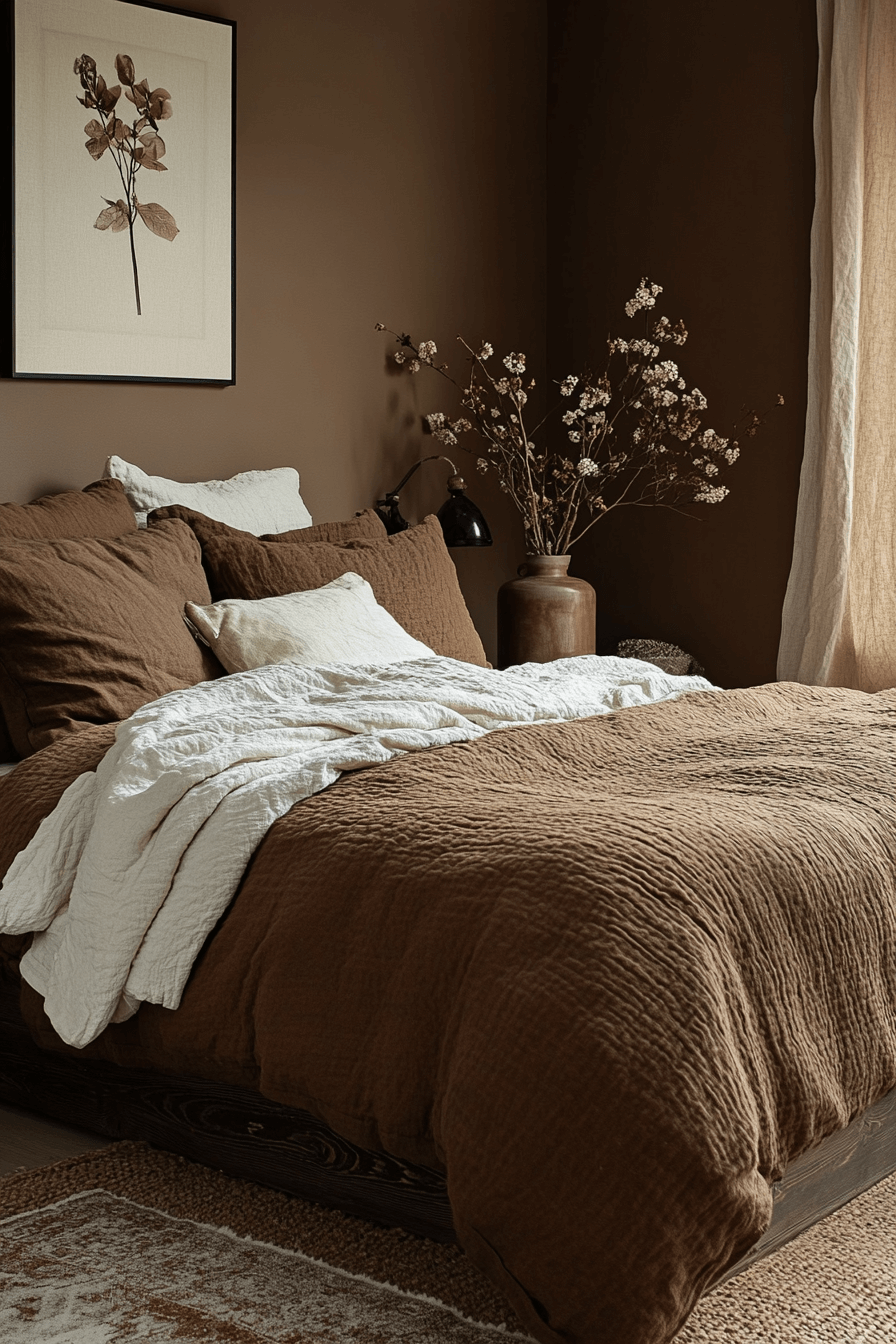 cozy earthy bedroom