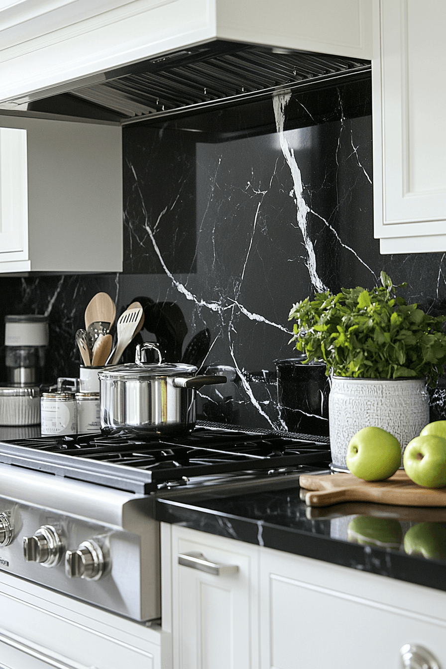 marble backsplash