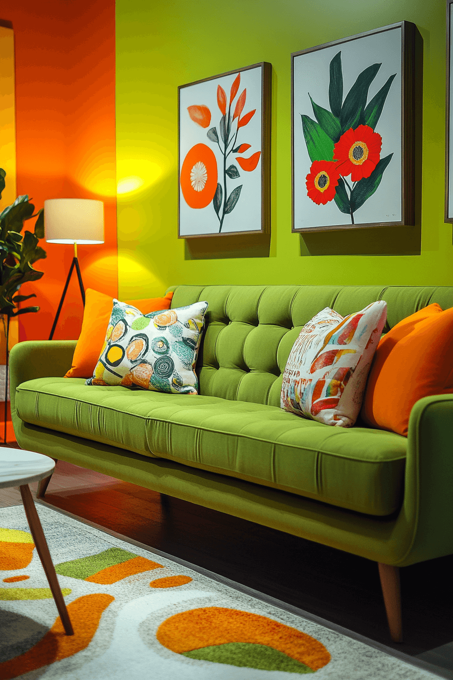 olive green couch living room ideas