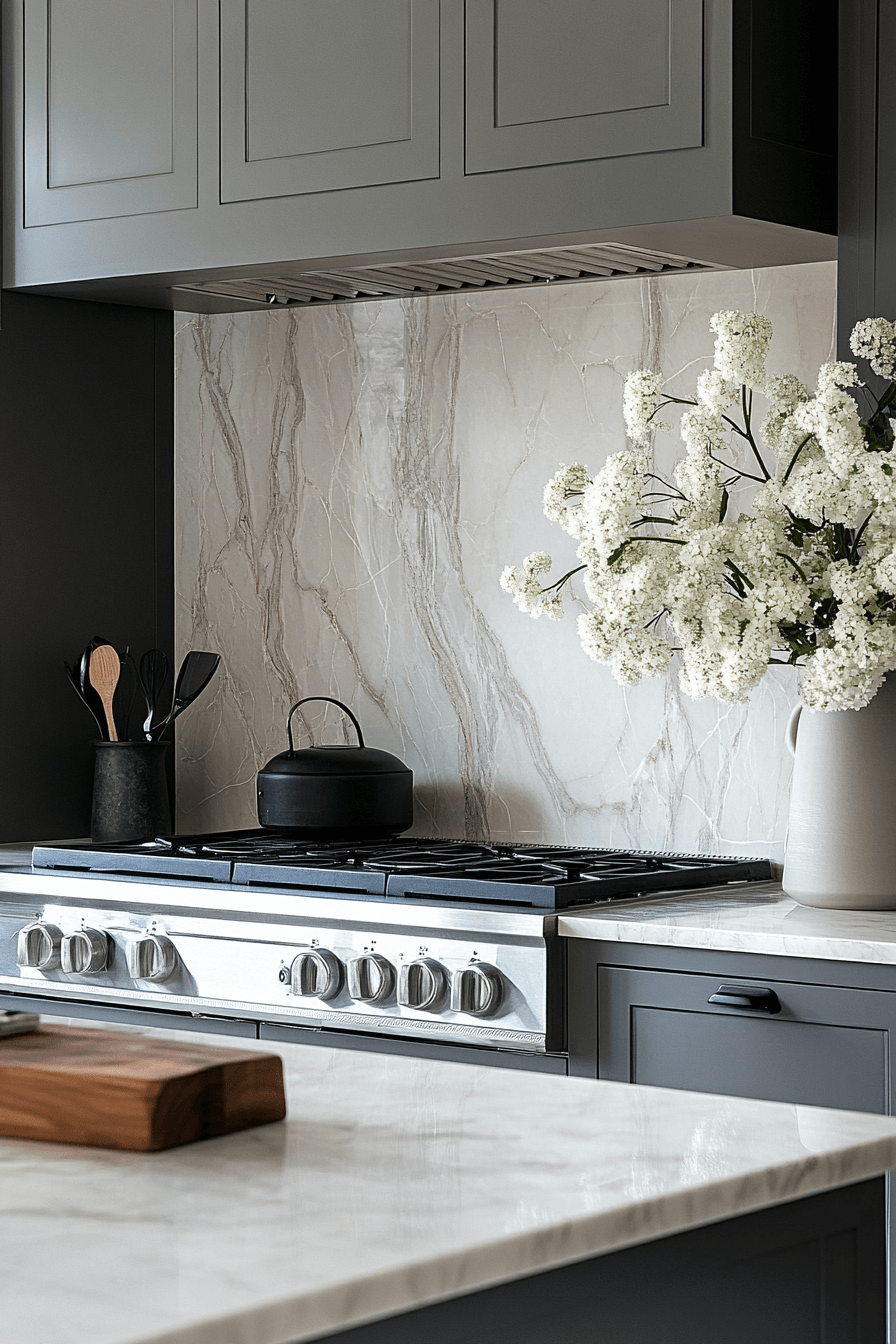 marble backsplash