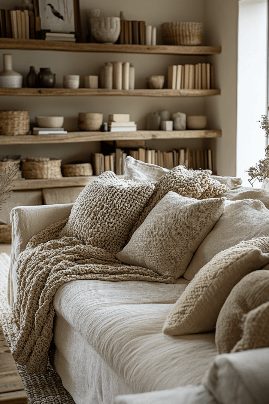 beige couch living room