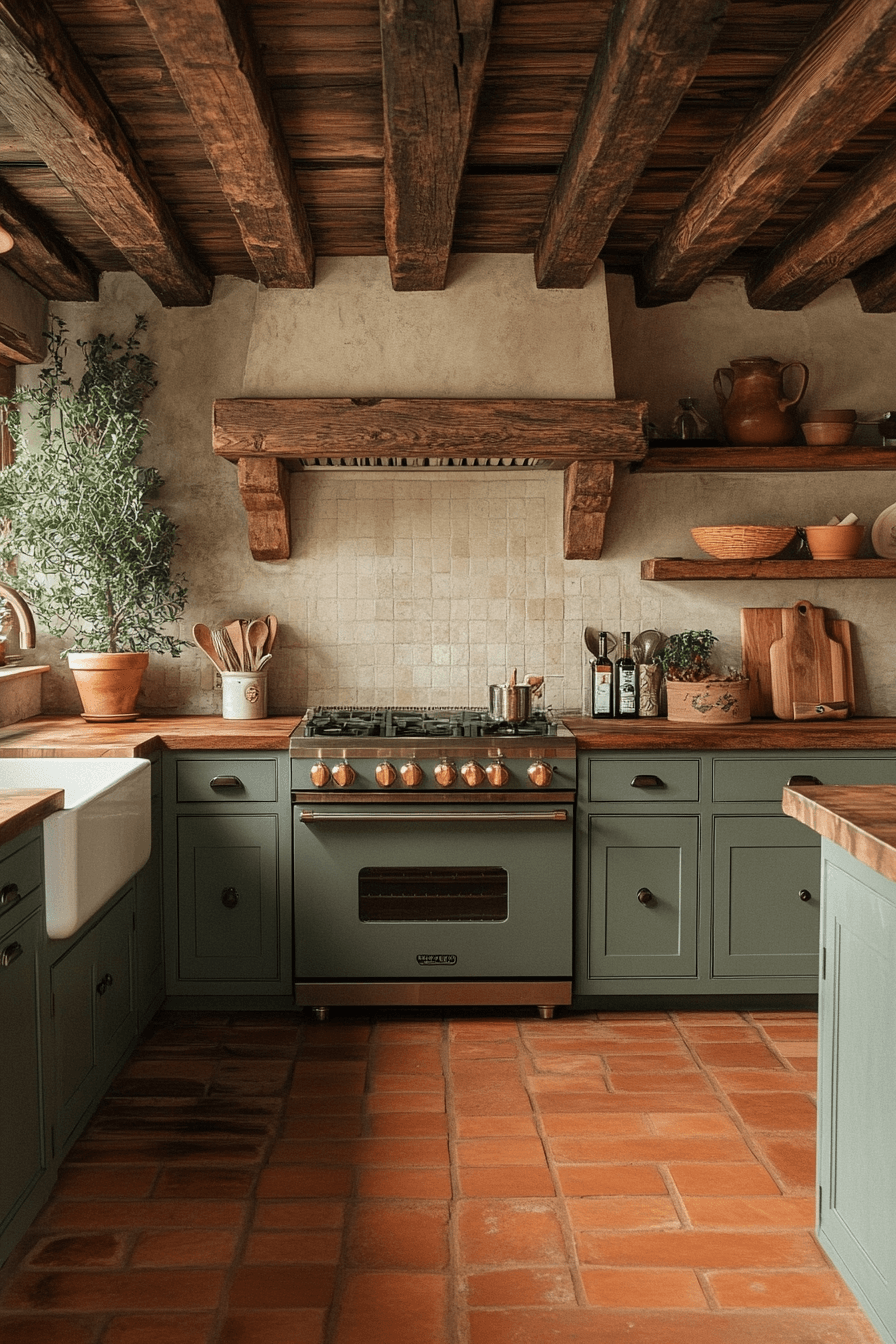 clary sage kitchen cabinets