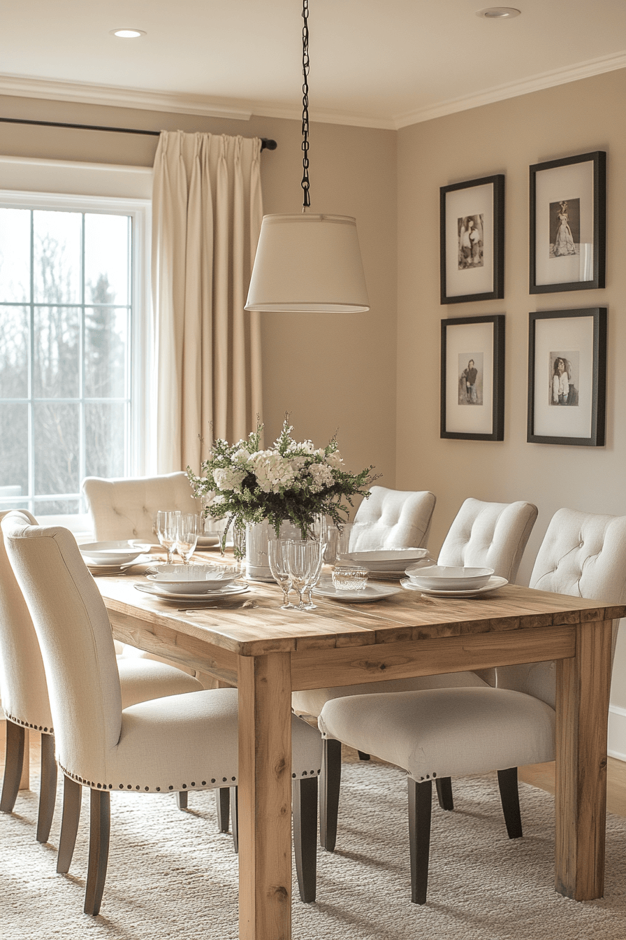 granny chic dining room