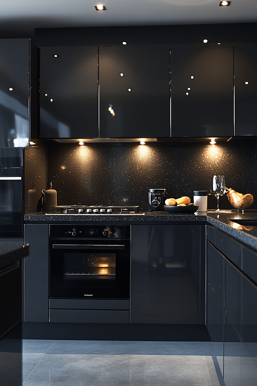 high gloss kitchen cabinets