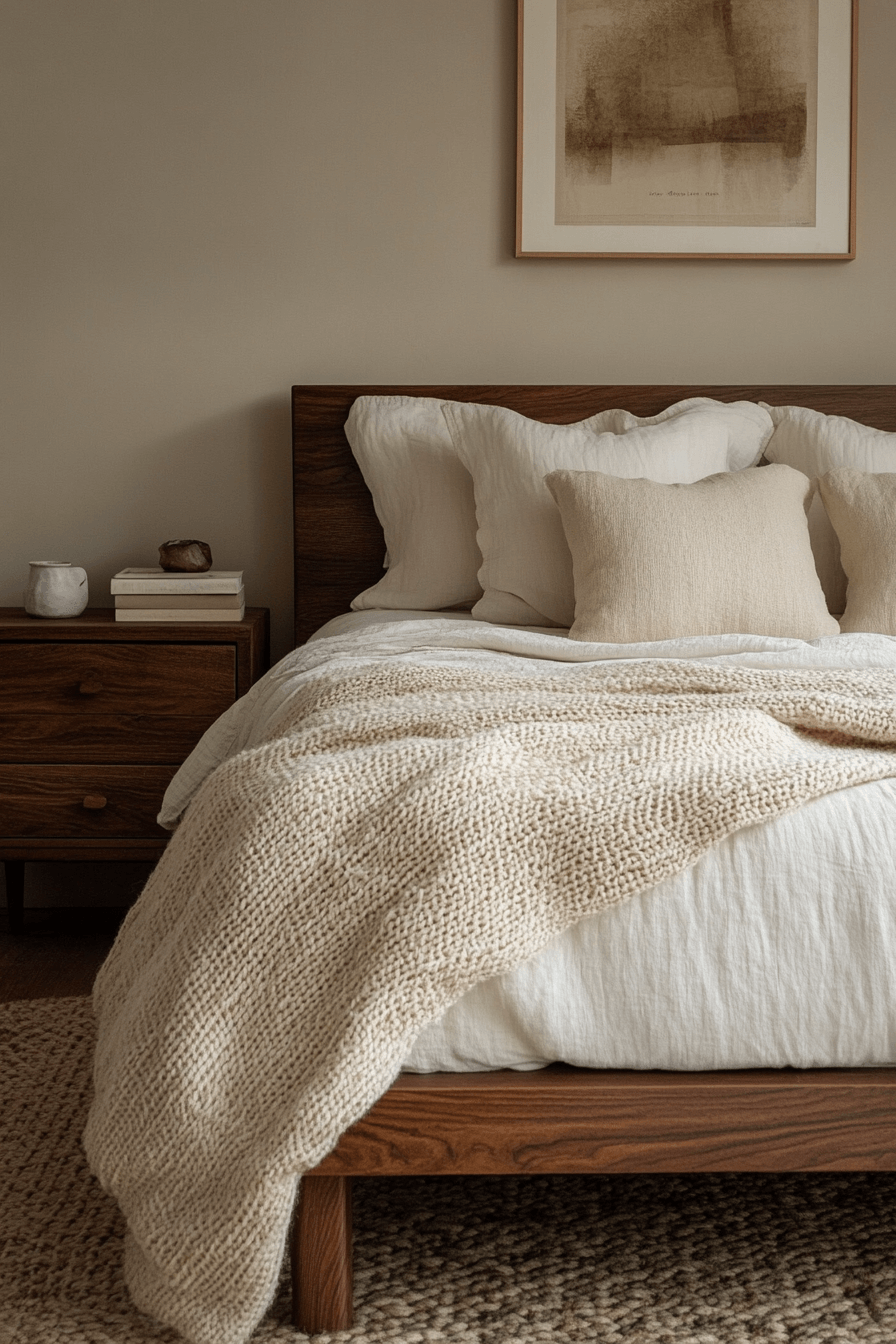 cozy earthy bedroom
