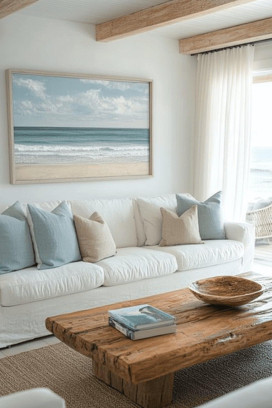 white couch living room