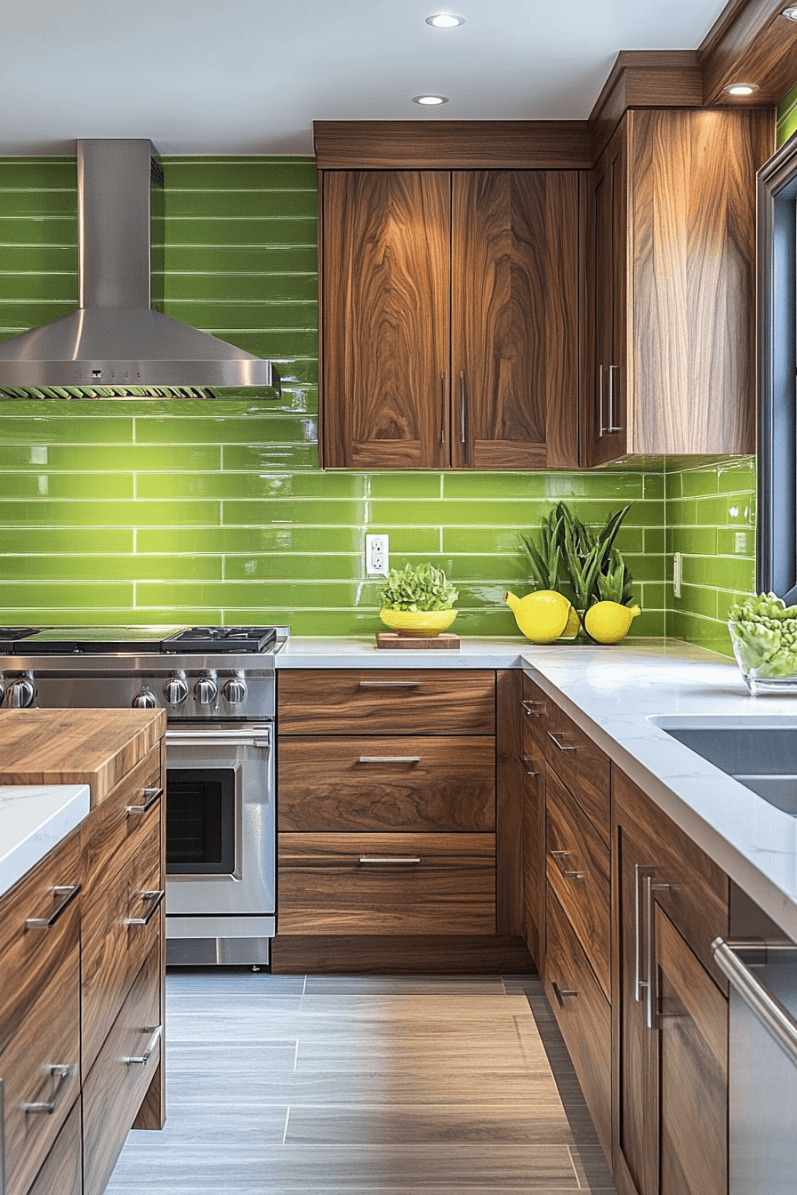 dark walnut kitchen cabinets