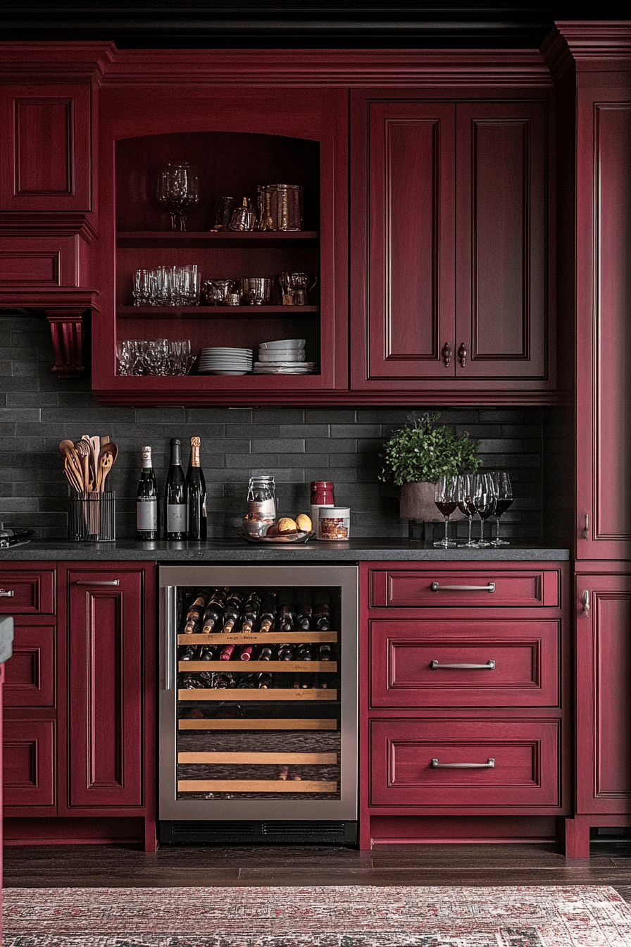 red oak kitchen cabinets
