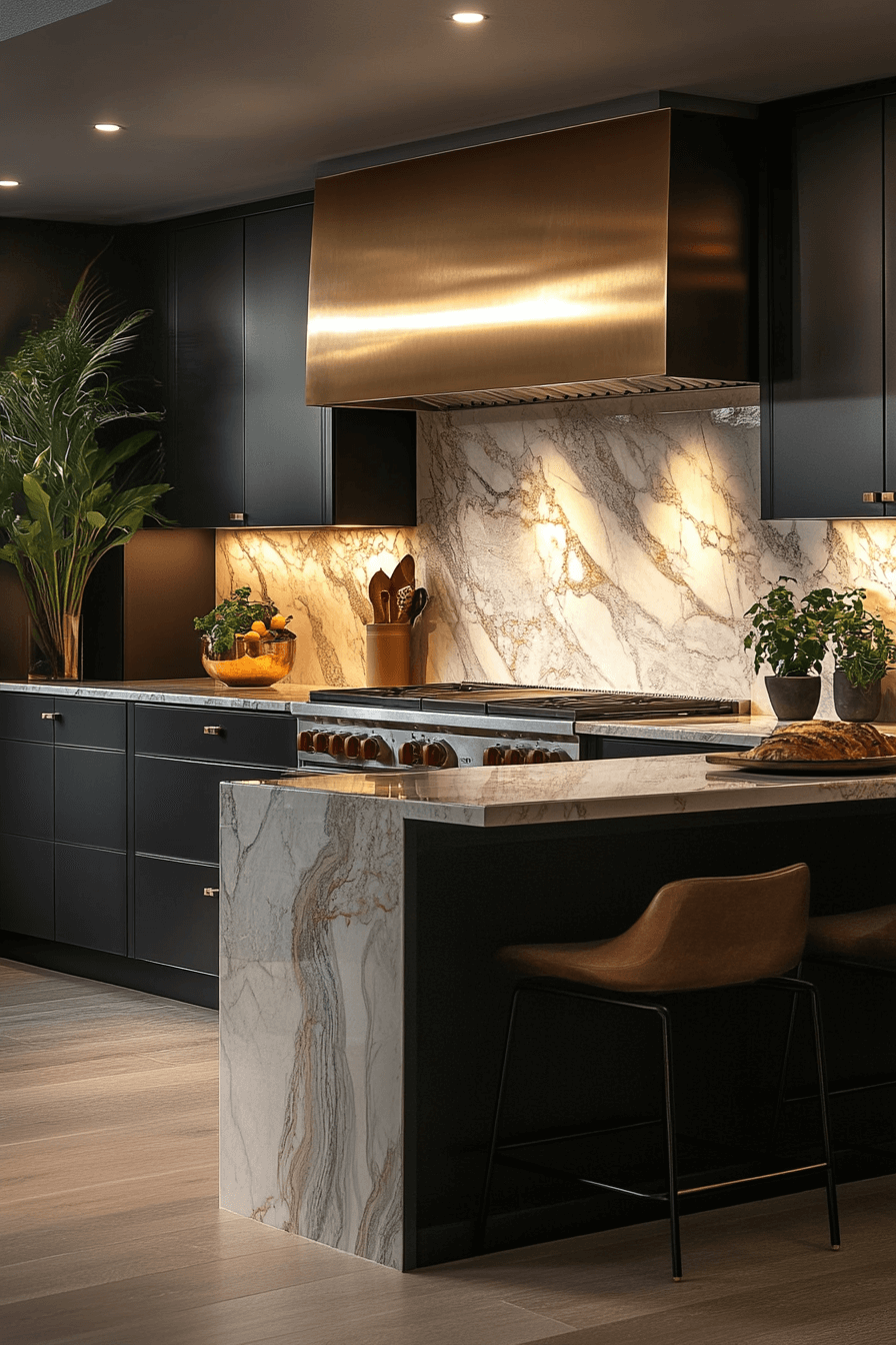 marble backsplash