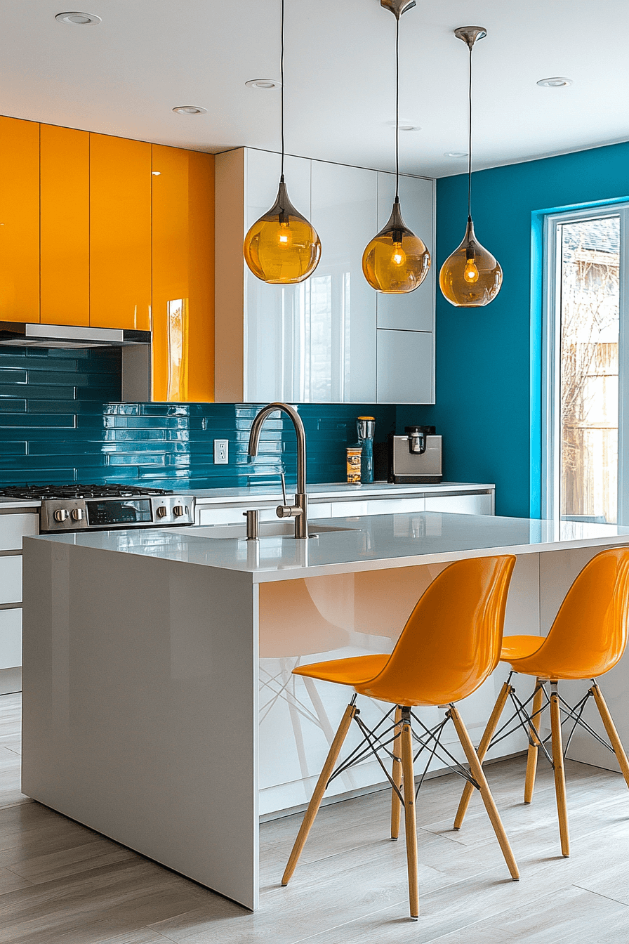 high gloss kitchen cabinets