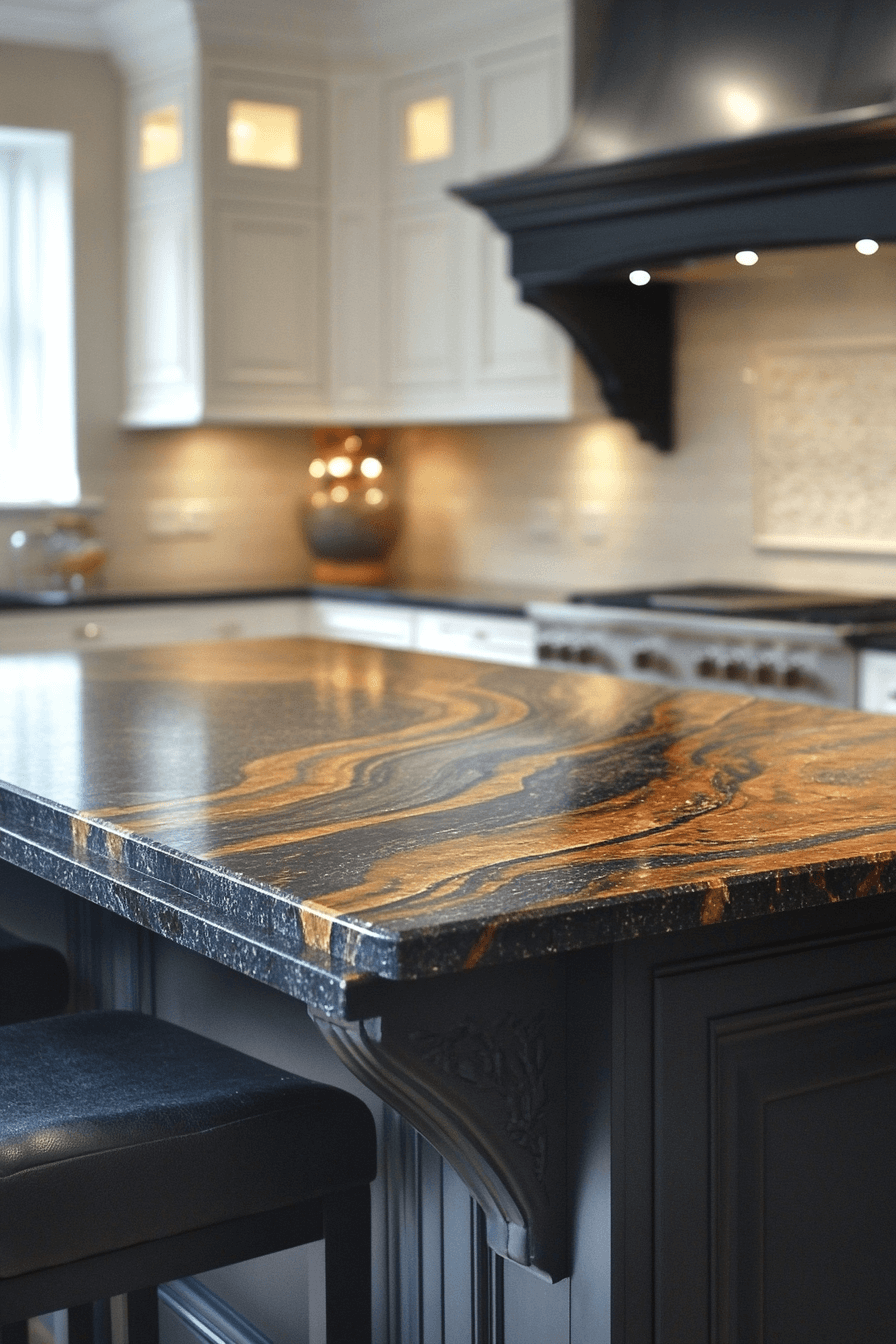 brown granite countertops