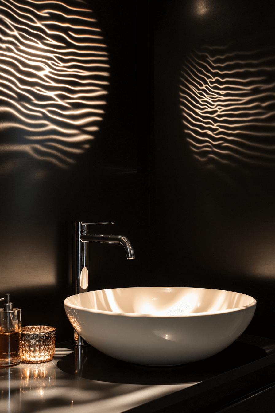 moody powder room