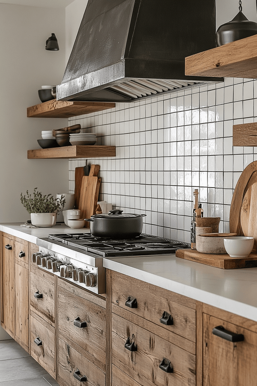 farmhouse backsplash