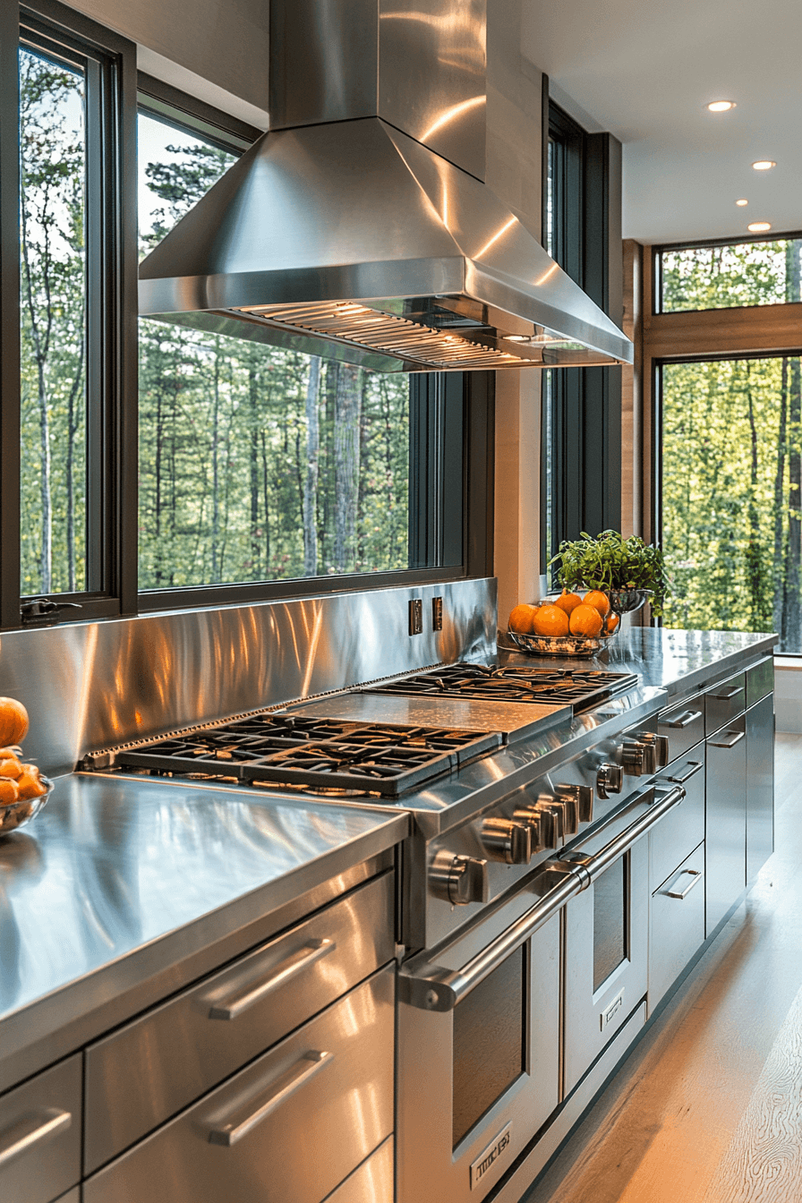 stainless steel kitchen countertops
