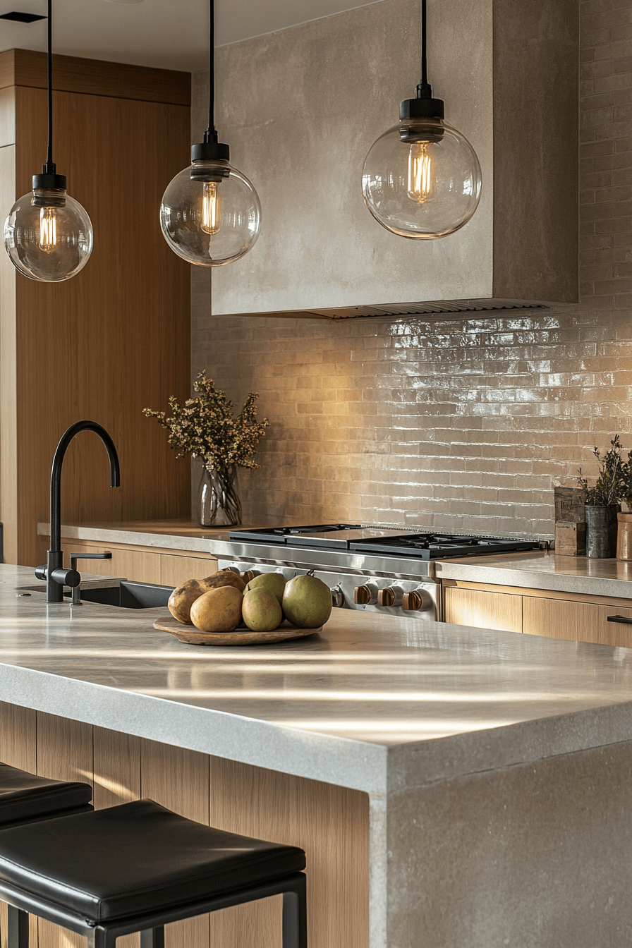 brick backsplash kitchen
