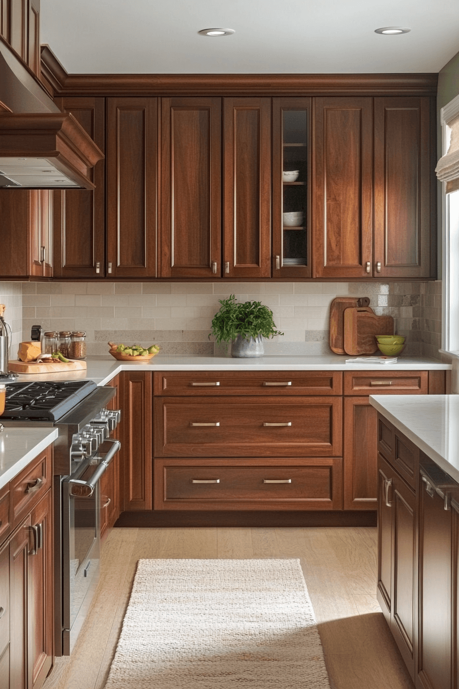 red oak kitchen cabinets