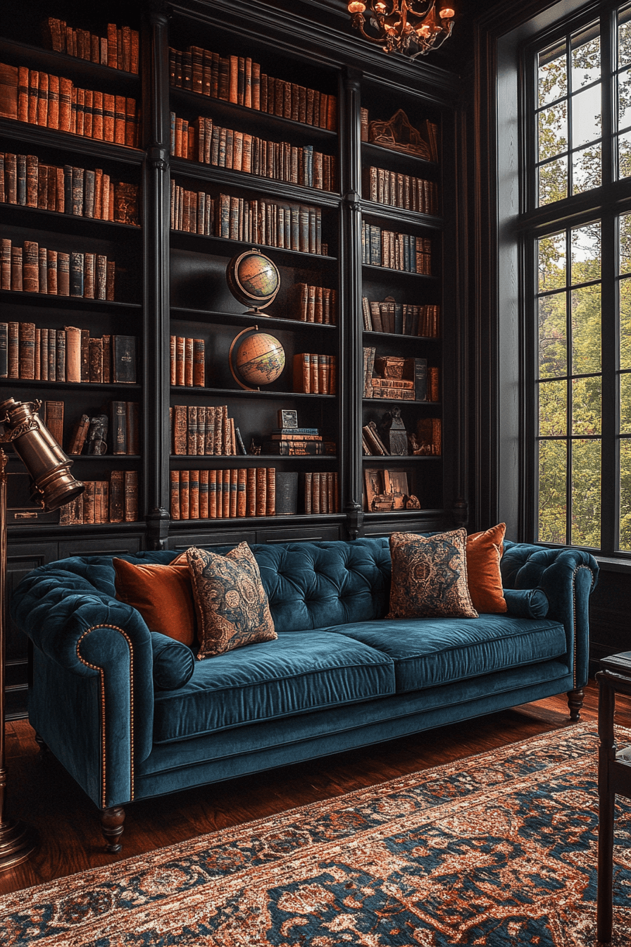 teal couch living room