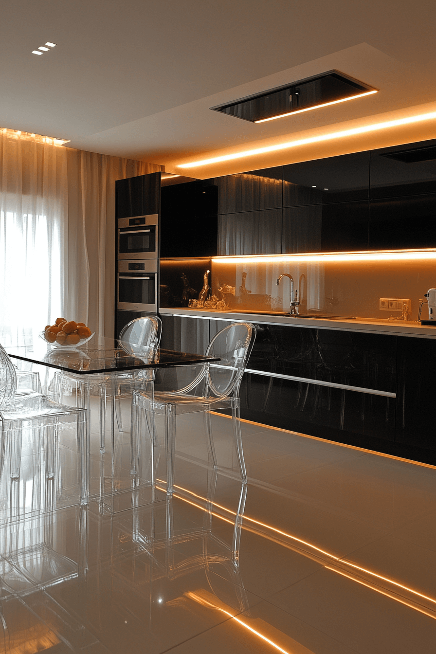 high gloss kitchen cabinets