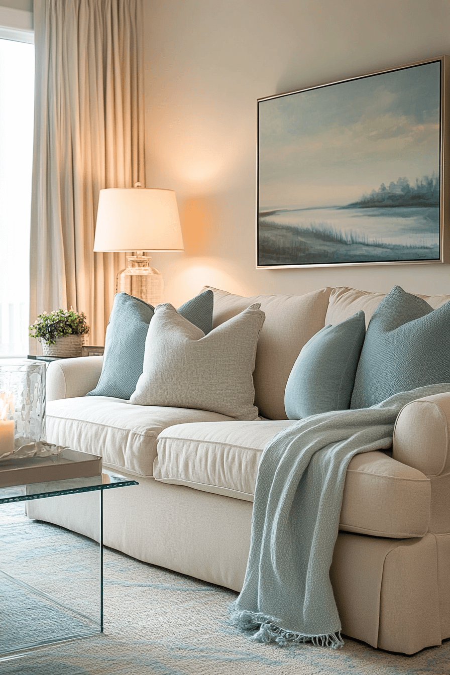beige couch living room