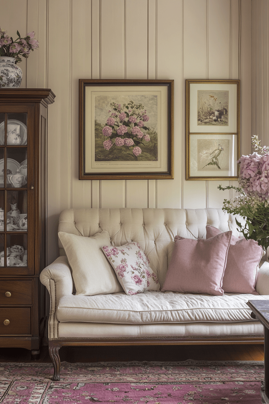 granny chic living room