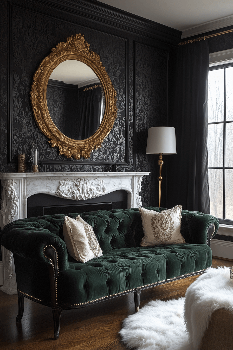 green couch living room ideas