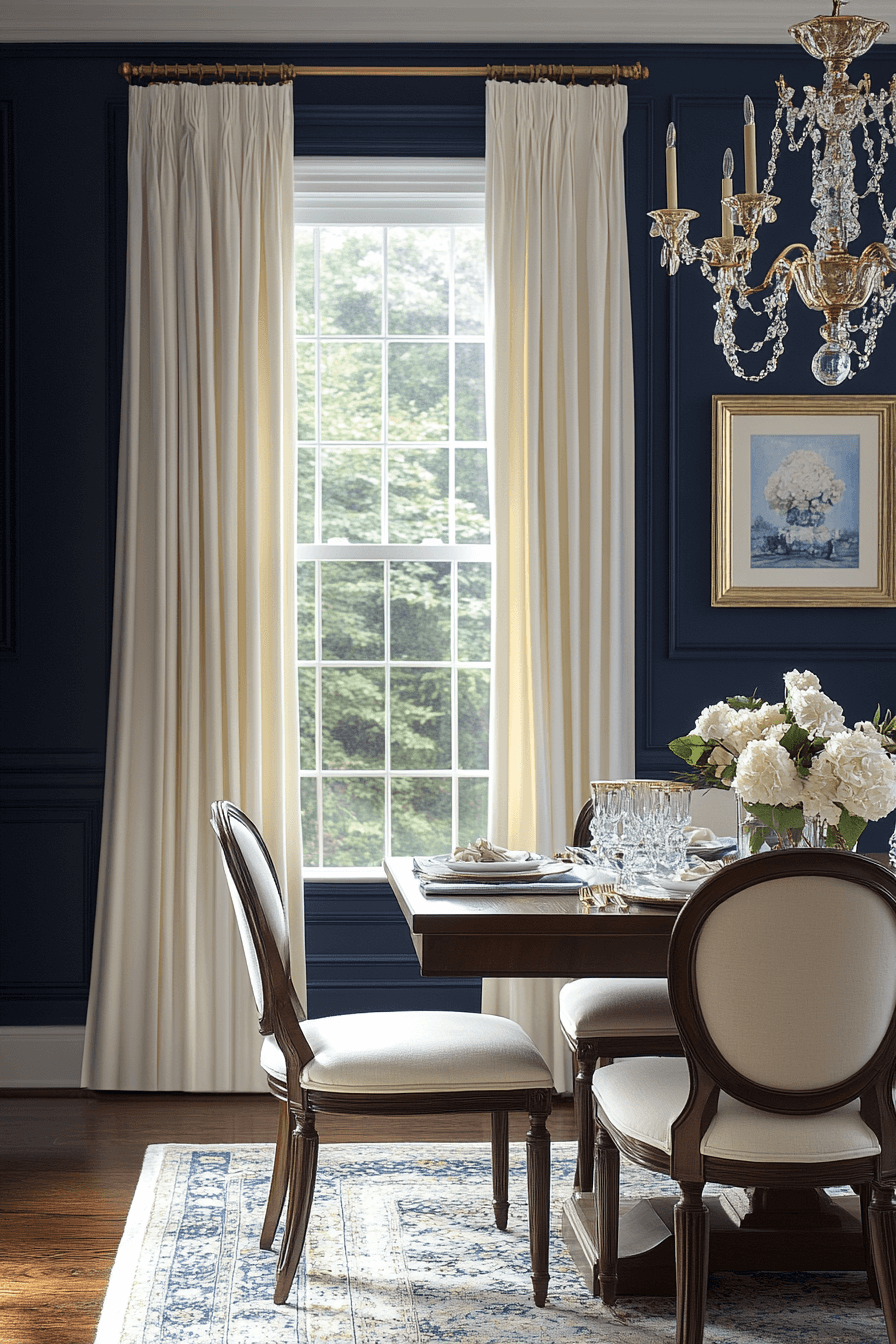 moody dining room