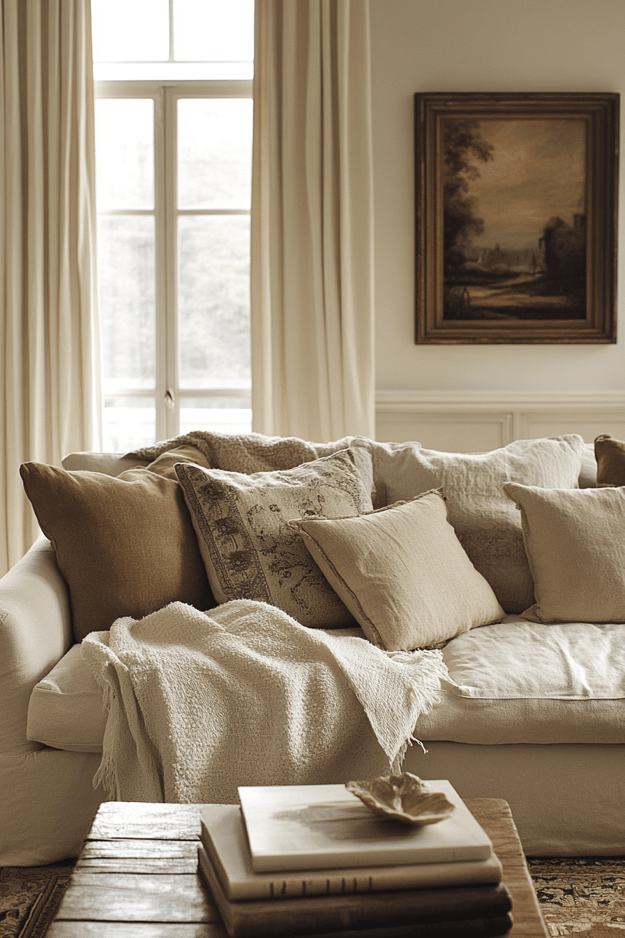 cozy vintage living room