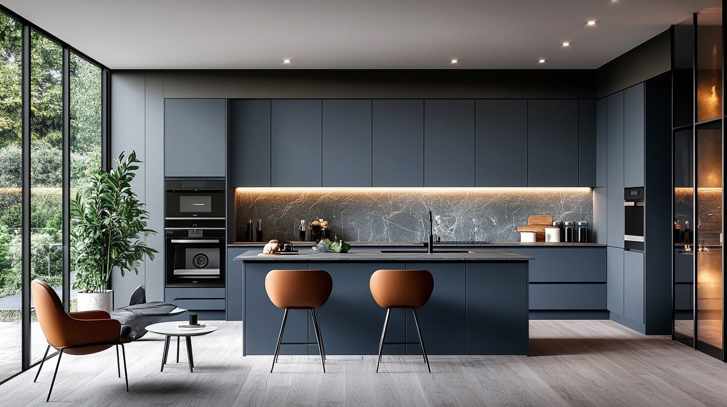 29 Blue Grey Kitchen Cabinets That Bring Cool Elegance And Everyday ...