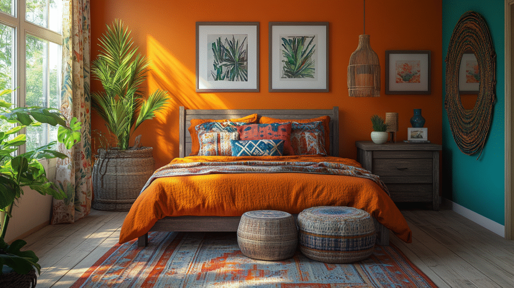 chambre boho chic