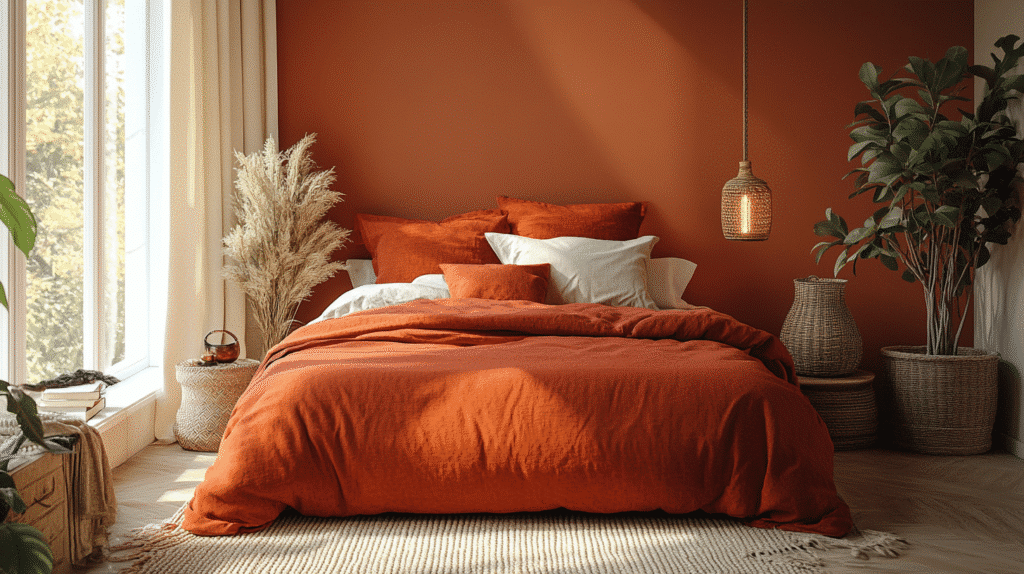 cozy earthy bedroom