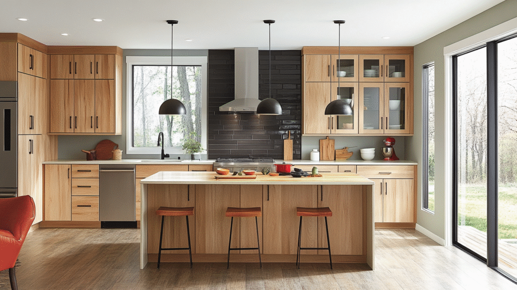 light maple kitchen cabinets