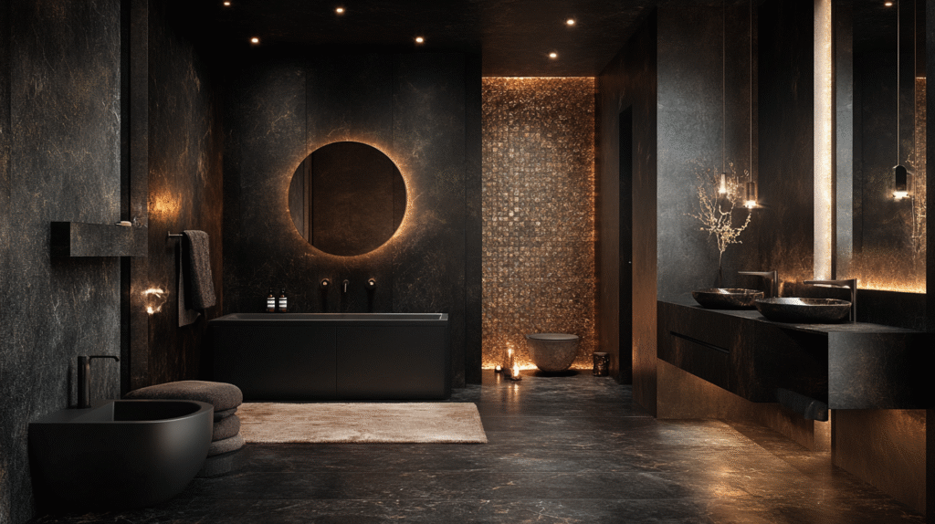 moody powder room