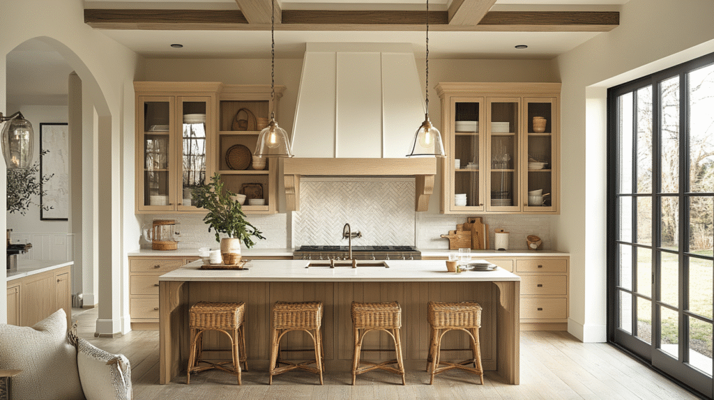 pale oak kitchen cabinets