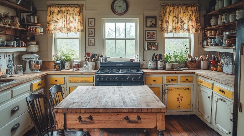 vintage kitchen cabinets