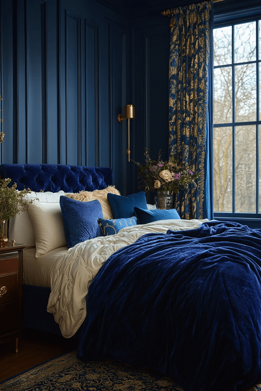 moody feminine bedroom