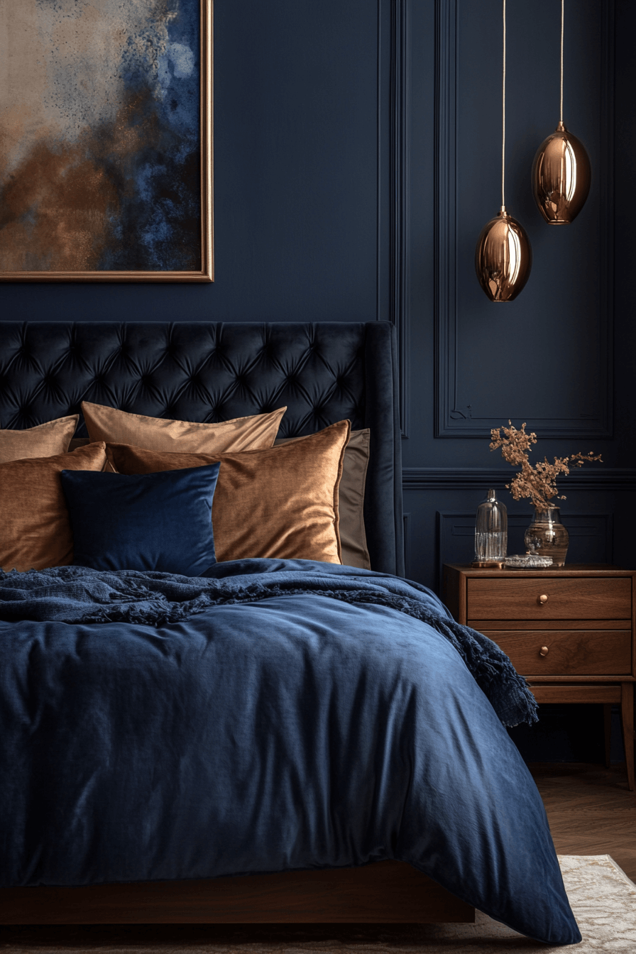moody feminine bedroom