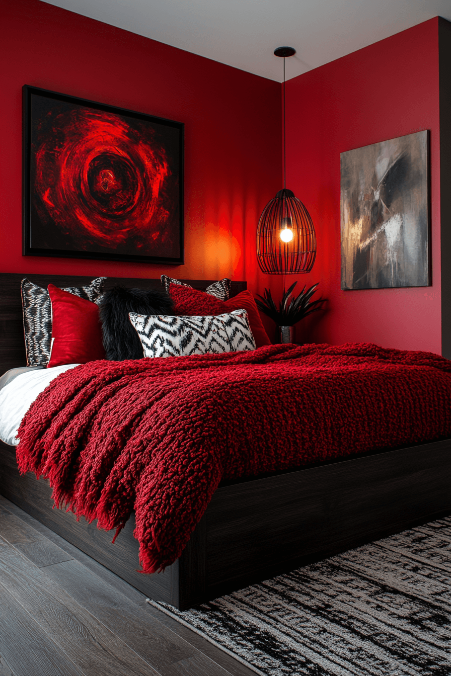 modern boho bedroom