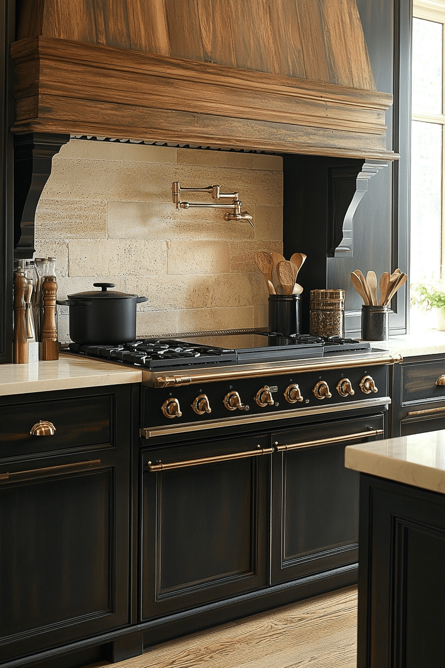 dark gray kitchen cabinets