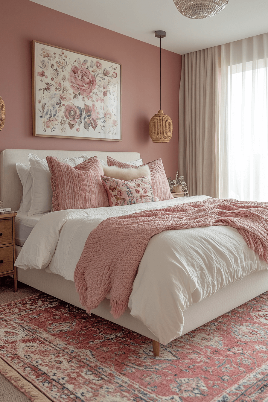 modern boho bedroom