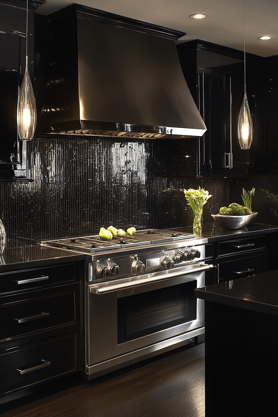 espresso kitchen cabinets