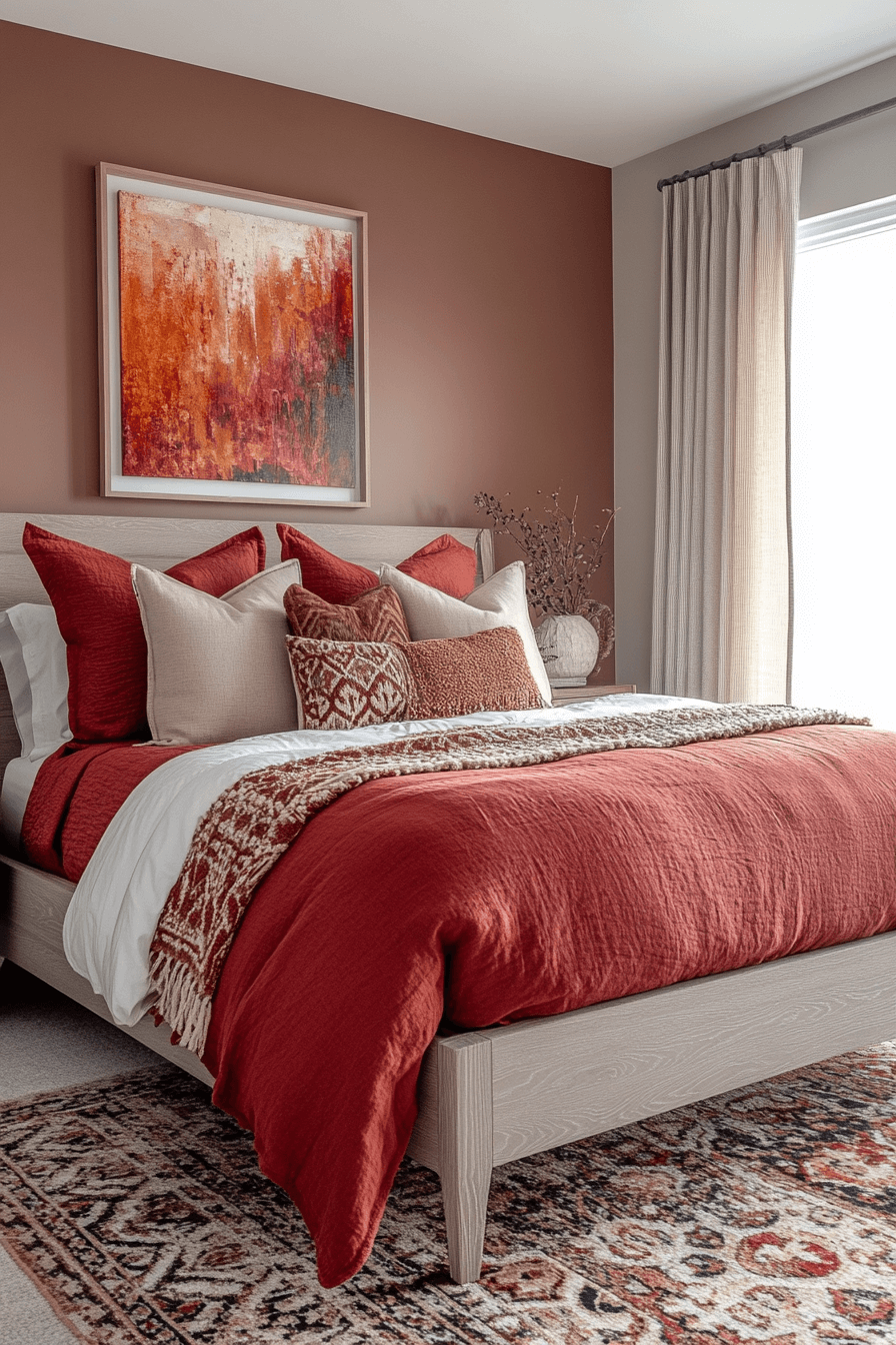 modern boho bedroom
